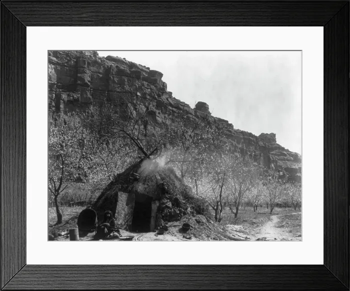 Framed Print : Home of the Havasupai, c1903. Creator: Edward Sheriff Curtis Framed Print : Home of the Havasupai, c1903. Creator: Edward Sheriff Curtis