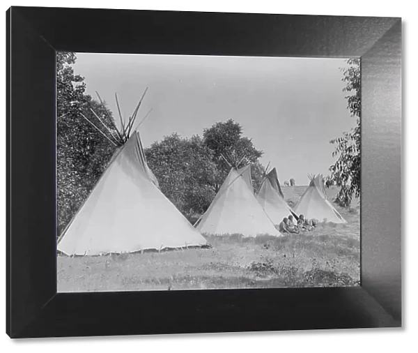 Camp life, c1908. Creator: Edward Sheriff Curtis