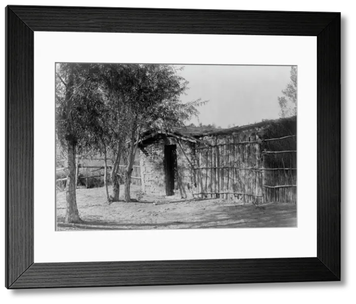 Framed Print : Chemehuevi modern home, c1907. Creator: Edward Sheriff Curtis Framed Print : Chemehuevi modern home, c1907. Creator: Edward Sheriff Curtis