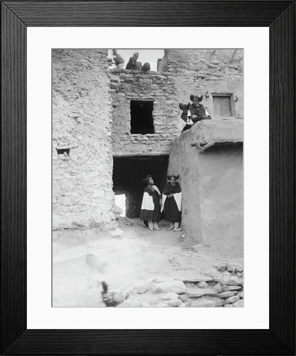 Framed Print : Good morning-Hopi, c1906. Creator: Edward Sheriff Curtis Framed Print : Good morning-Hopi, c1906. Creator: Edward Sheriff Curtis