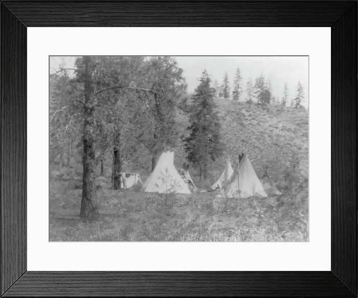 Framed Print : In the mountains-Spokane, c1910. Creator: Edward Sheriff Curtis Framed Print : In the mountains-Spokane, c1910. Creator: Edward Sheriff Curtis
