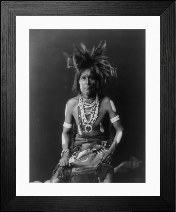 Framed Print : Snake priest, c1900. Creator: Edward Sheriff Curtis Framed Print : Snake priest, c1900. Creator: Edward Sheriff Curtis