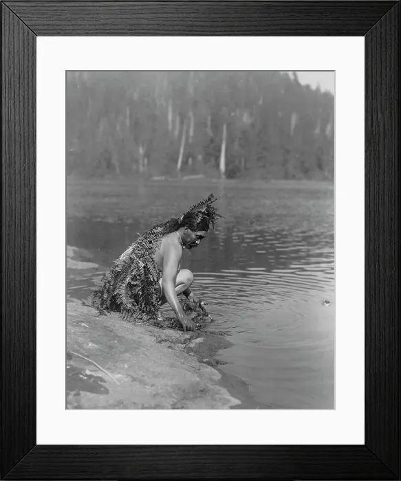 Framed Print : Whale ceremonial - Clayoquot, c1910. Creator: Edward Sheriff Curtis Framed Print : Whale ceremonial - Clayoquot, c1910. Creator: Edward Sheriff Curtis