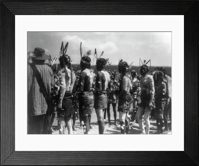 Framed Print : Feast march ceremony, c1905. Creator: Edward Sheriff Curtis Framed Print : Feast march ceremony, c1905. Creator: Edward Sheriff Curtis