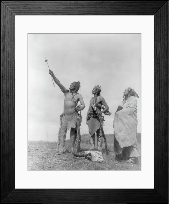 Framed Print : The Oath-Apsaroke, c1908. Creator: Edward Sheriff Curtis Framed Print : The Oath-Apsaroke, c1908. Creator: Edward Sheriff Curtis