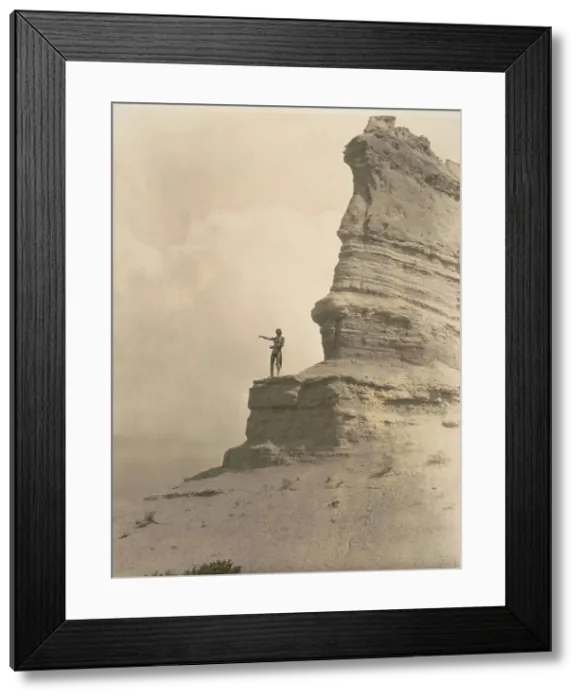Framed Print : The offering-San Ildefonso, c1927. Creator: Edward Sheriff Curtis Framed Print : The offering-San Ildefonso, c1927. Creator: Edward Sheriff Curtis
