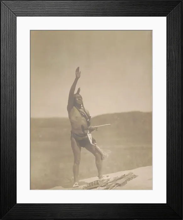 Framed Print : Invocation-Sioux, c1907. Creator: Edward Sheriff Curtis Framed Print : Invocation-Sioux, c1907. Creator: Edward Sheriff Curtis