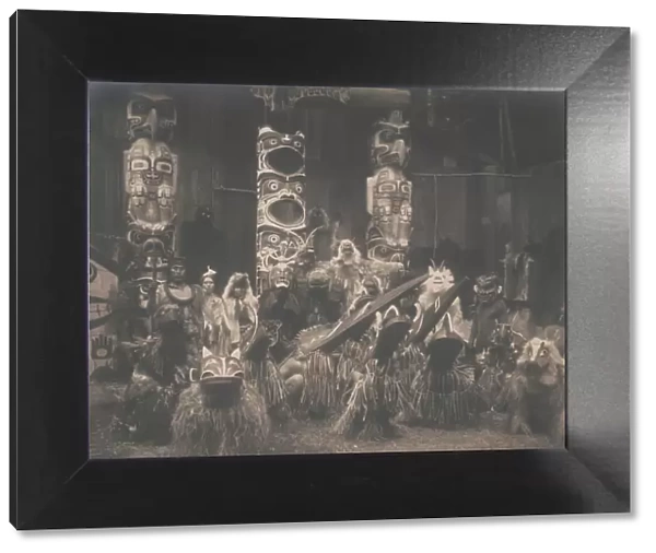 Masked dancers-Qagyuhl, c1914. Creator: Edward Sheriff Curtis
