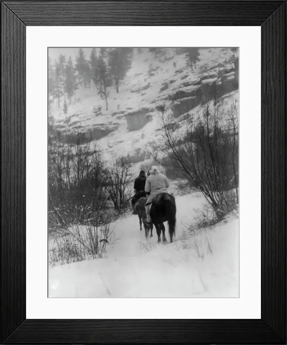 Framed Print : Winter hunter[s]-Apsaroke, c1908. Creator: Edward Sheriff Curtis