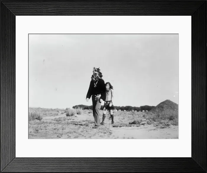 Framed Print : Haschelti and Haschebaad, c1905. Creator: Edward Sheriff Curtis Framed Print : Haschelti and Haschebaad, c1905. Creator: Edward Sheriff Curtis