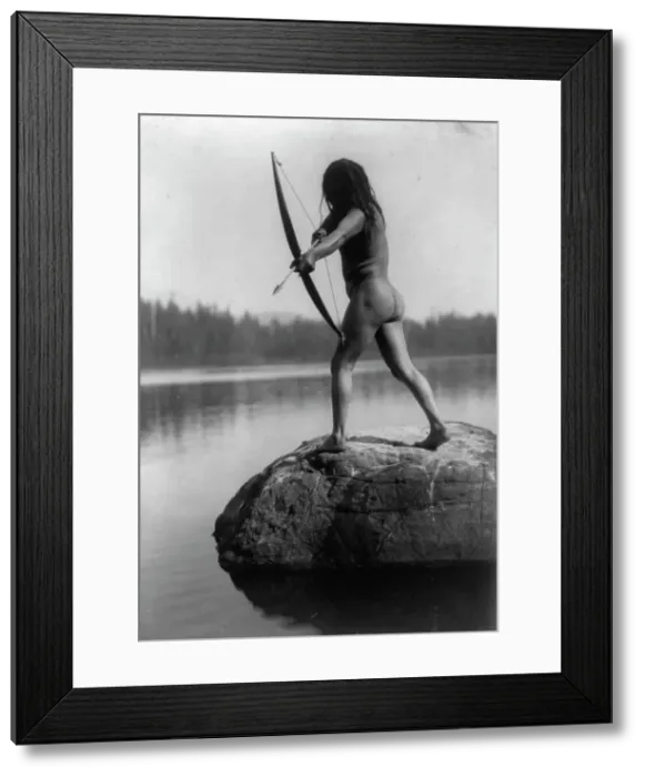 Framed Print : The Bowman-Nootka, c1910. Creator: Edward Sheriff Curtis Framed Print : The Bowman-Nootka, c1910. Creator: Edward Sheriff Curtis