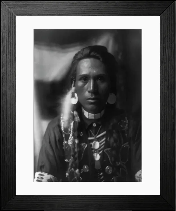 Framed Print : A young Yakima, 1910, c1910. Creator: Edward Sheriff Curtis Framed Print : A young Yakima, 1910, c1910. Creator: Edward Sheriff Curtis
