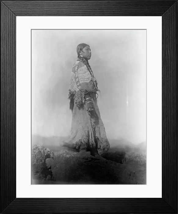 Framed Print : Wishham woman, c1910. Creator: Edward Sheriff Curtis Framed Print : Wishham woman, c1910. Creator: Edward Sheriff Curtis