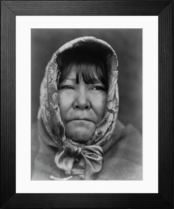 Framed Print : Datsolali, Washo basket-maker, c1924. Creator: Edward Sheriff Curtis Framed Print : Datsolali, Washo basket-maker, c1924. Creator: Edward Sheriff Curtis