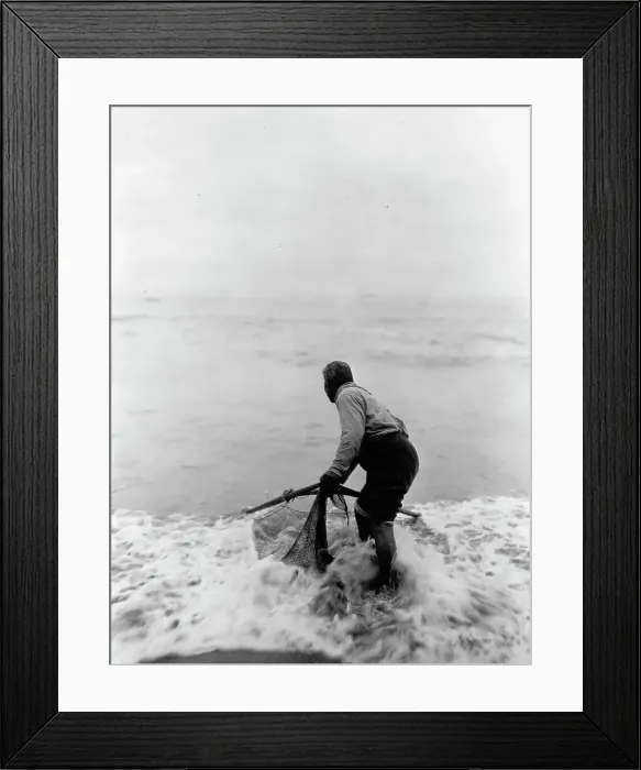 Framed Print : The smelt fisher-Trinidad Yurok, c1923. Creator: Edward Sheriff Curtis Framed Print : The smelt fisher-Trinidad Yurok, c1923. Creator: Edward Sheriff Curtis