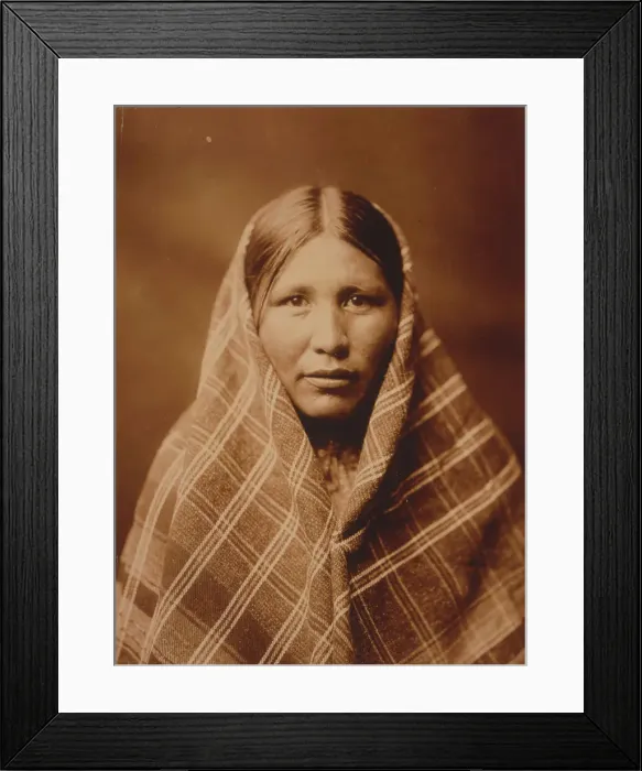 Framed Print : Nespilim woman, c1905. Creator: Edward Sheriff Curtis