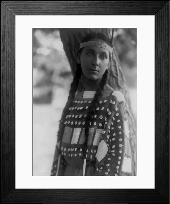 Framed Print : Lucille, 1907, c1907. Creator: Edward Sheriff Curtis Framed Print : Lucille, 1907, c1907. Creator: Edward Sheriff Curtis