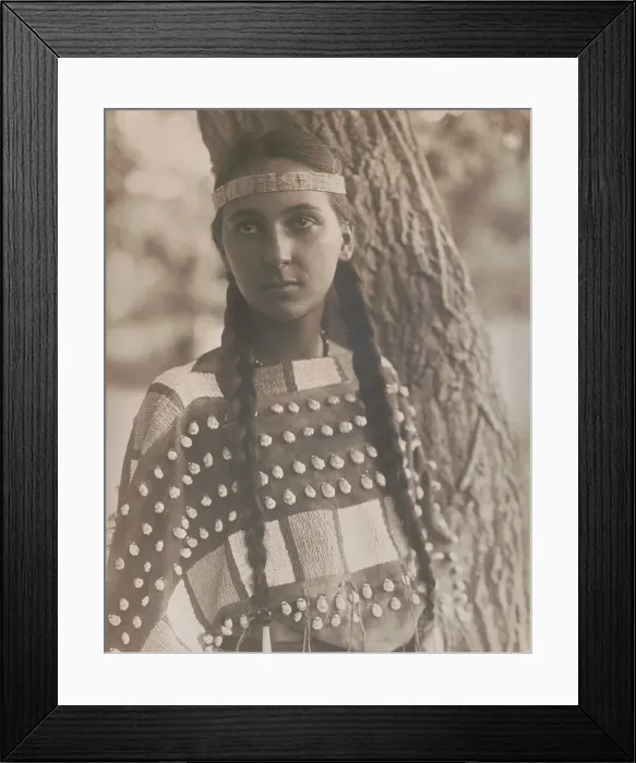 Framed Print : Lucille [B], c1907. Creator: Edward Sheriff Curtis