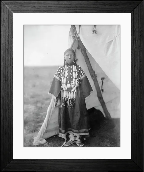 Framed Print : Rosa Lame Dog, c1905. Creator: Edward Sheriff Curtis Framed Print : Rosa Lame Dog, c1905. Creator: Edward Sheriff Curtis