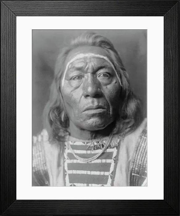 Framed Print : Leads the Wolf, c1908. Creator: Edward Sheriff Curtis Framed Print : Leads the Wolf, c1908. Creator: Edward Sheriff Curtis