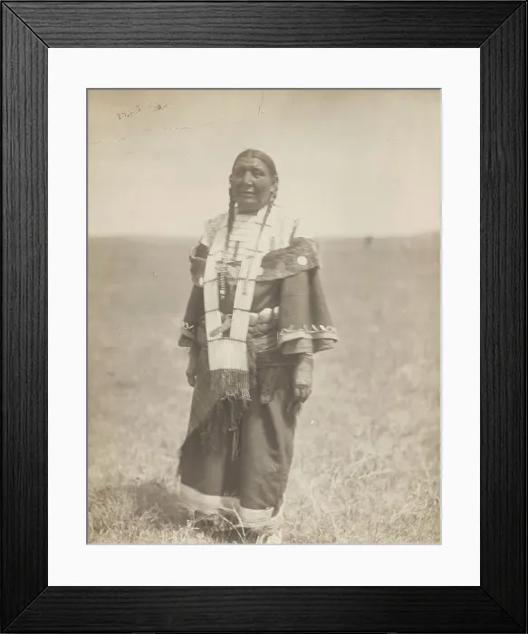 Framed Print : Spotted Eagle's wife, 1907. Creator: Edward Sheriff Curtis Framed Print : Spotted Eagle's wife, 1907. Creator: Edward Sheriff Curtis