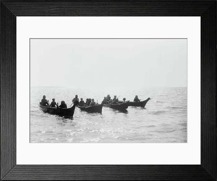 Framed Print : On Shoalwater Bay, c1913. Creator: Edward Sheriff Curtis Framed Print : On Shoalwater Bay, c1913. Creator: Edward Sheriff Curtis