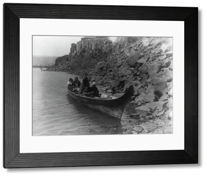 Framed Print : On the Columbia-Wishham (i.e. Wishram), c1910. Creator: Edward Sheriff Curtis Framed Print : On the Columbia-Wishham (i.e. Wishram), c1910. Creator: Edward Sheriff Curtis