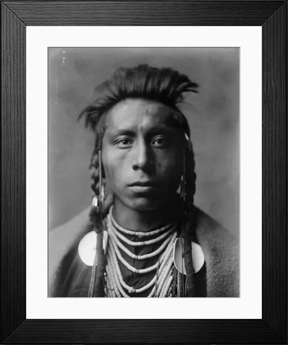 Framed Print : Lies Sideway, c1908. Creator: Edward Sheriff Curtis Framed Print : Lies Sideway, c1908. Creator: Edward Sheriff Curtis