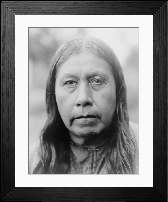 Framed Print : A Wichita matron, c1927. Creator: Edward Sheriff Curtis Framed Print : A Wichita matron, c1927. Creator: Edward Sheriff Curtis