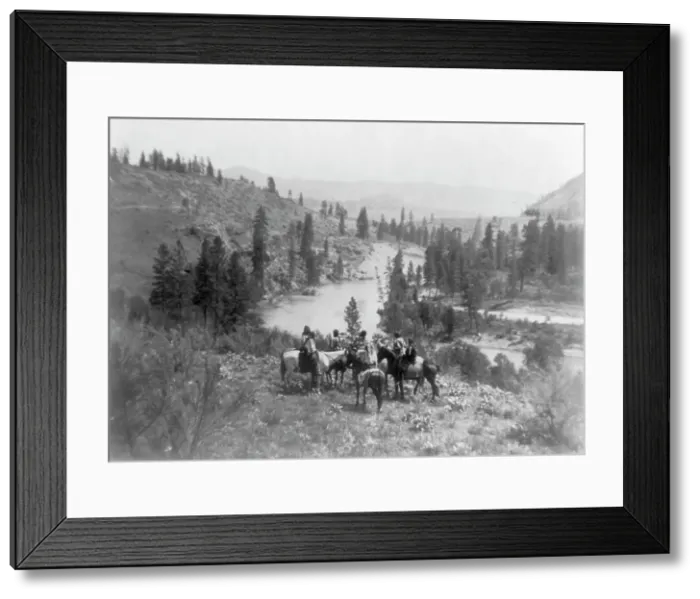 Framed Print : On Spokane River, c1910. Creator: Edward Sheriff Curtis Framed Print : On Spokane River, c1910. Creator: Edward Sheriff Curtis