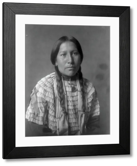 Framed Print : Daughter of American Horse, 1908, c1908. Creator: Edward Sheriff Curtis Framed Print : Daughter of American Horse, 1908, c1908. Creator: Edward Sheriff Curtis