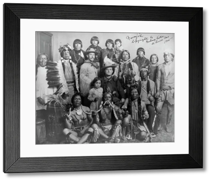 Framed Print : Navajos, 1904, c1905. Creator: Edward Sheriff Curtis Framed Print : Navajos, 1904, c1905. Creator: Edward Sheriff Curtis