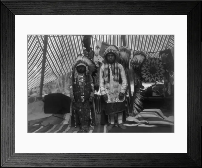 Framed Print : Sons of Yakima chief, 1910, c1910. Creator: Edward Sheriff Curtis Framed Print : Sons of Yakima chief, 1910, c1910. Creator: Edward Sheriff Curtis