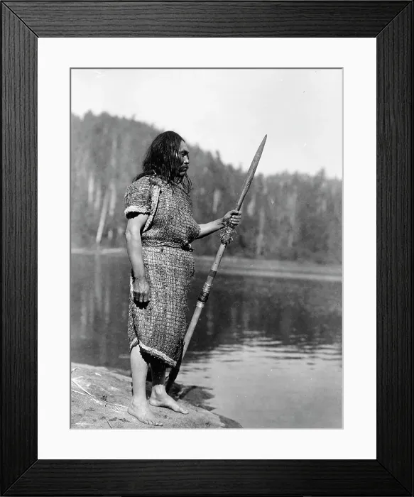 Framed Print : The whaler-Clayoquot, c1910. Creator: Edward Sheriff Curtis Framed Print : The whaler-Clayoquot, c1910. Creator: Edward Sheriff Curtis