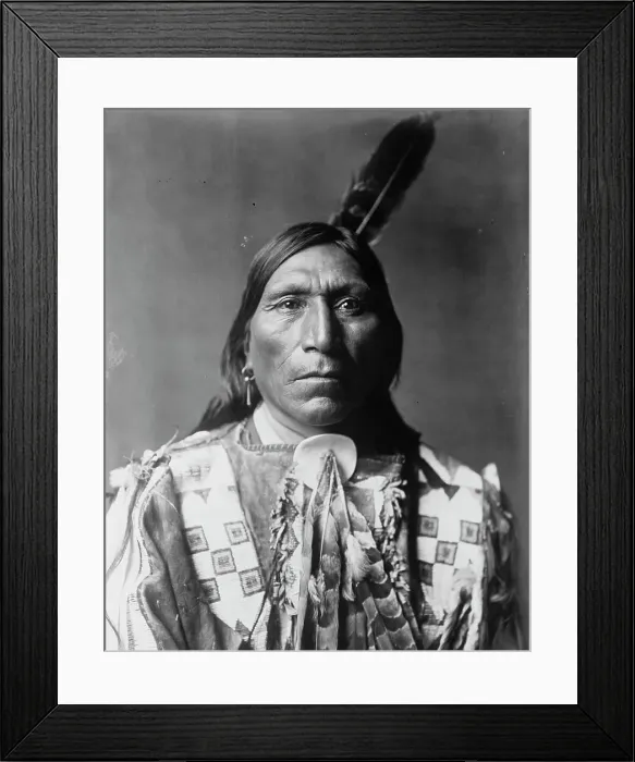 Framed Print : Little Hawk, c1907. Creator: Edward Sheriff Curtis Framed Print : Little Hawk, c1907. Creator: Edward Sheriff Curtis