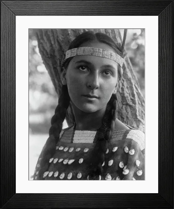 Framed Print : Lucille, c1907. Creator: Edward Sheriff Curtis Framed Print : Lucille, c1907. Creator: Edward Sheriff Curtis