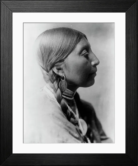 Framed Print : Wishham young woman, c1910. Creator: Edward Sheriff Curtis Framed Print : Wishham young woman, c1910. Creator: Edward Sheriff Curtis