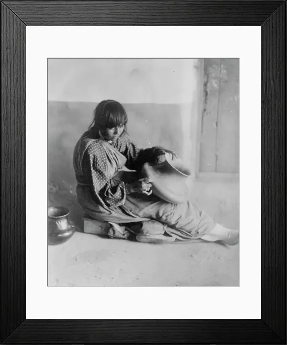 Framed Print : The Potter-Santa Clara, c1905. Creator: Edward Sheriff Curtis Framed Print : The Potter-Santa Clara, c1905. Creator: Edward Sheriff Curtis