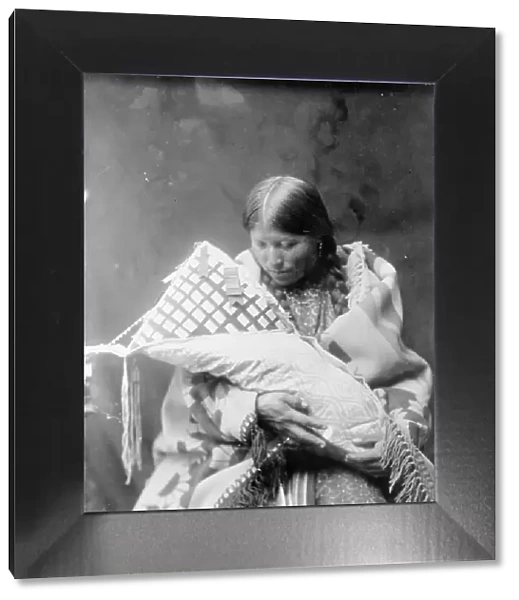 Cheyenne mother and child, c1905. Creator: Edward Sheriff Curtis