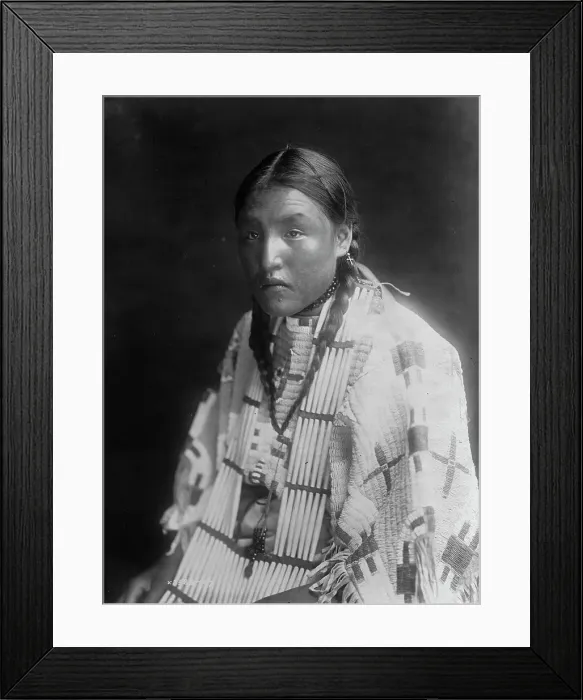 Framed Print : Red Elk Woman, c1907. Creator: Edward Sheriff Curtis Framed Print : Red Elk Woman, c1907. Creator: Edward Sheriff Curtis