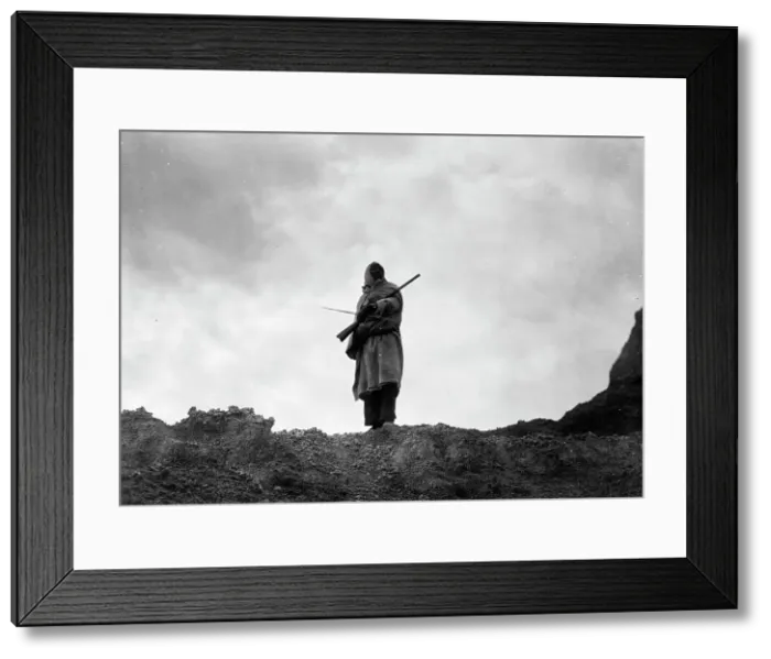 Framed Print : The mountain sheep hunter-Sioux, c1905. Creator: Edward Sheriff Curtis Framed Print : The mountain sheep hunter-Sioux, c1905. Creator: Edward Sheriff Curtis