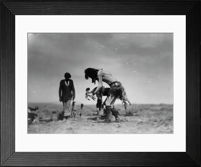 Framed Print : Placing kedan, c1905. Creator: Edward Sheriff Curtis Framed Print : Placing kedan, c1905. Creator: Edward Sheriff Curtis