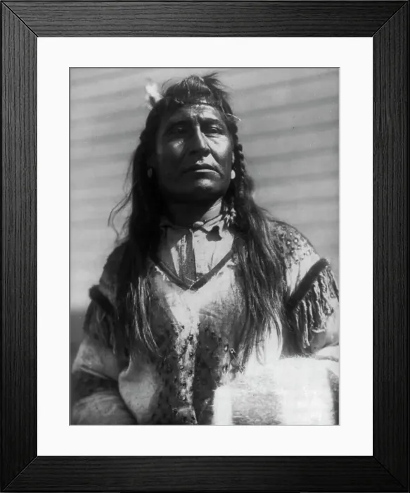Framed Print : New Chest-Piegan, c1910. Creator: Edward Sheriff Curtis Framed Print : New Chest-Piegan, c1910. Creator: Edward Sheriff Curtis
