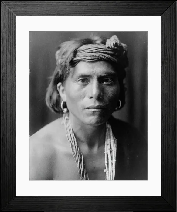 Framed Print : Nova-Walpi, c1906. Creator: Edward Sheriff Curtis Framed Print : Nova-Walpi, c1906. Creator: Edward Sheriff Curtis