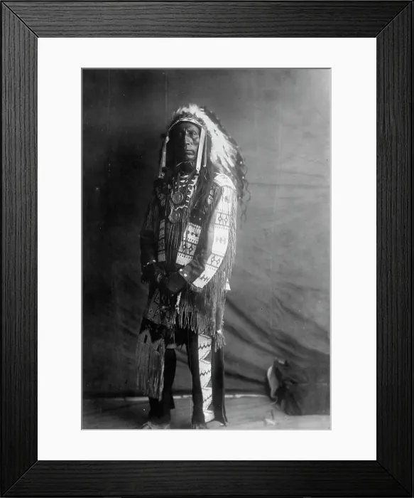 Framed Print : Jack Red Cloud, c1907. Creator: Edward Sheriff Curtis Framed Print : Jack Red Cloud, c1907. Creator: Edward Sheriff Curtis