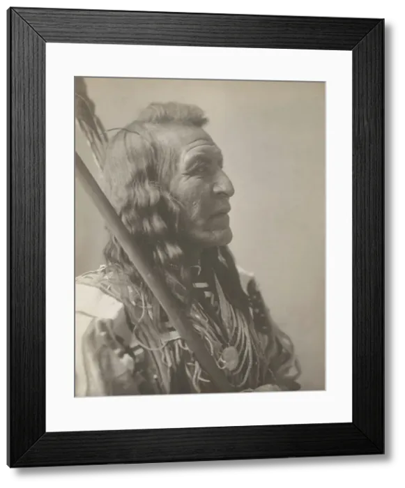 Framed Print : Two Leggings, 1908. Creator: Edward Sheriff Curtis Framed Print : Two Leggings, 1908. Creator: Edward Sheriff Curtis