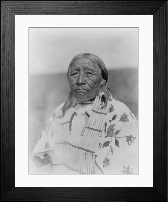 Framed Print : Wife of Old Crow - Cheyenne, c1927. Creator: Edward Sheriff Curtis Framed Print : Wife of Old Crow - Cheyenne, c1927. Creator: Edward Sheriff Curtis