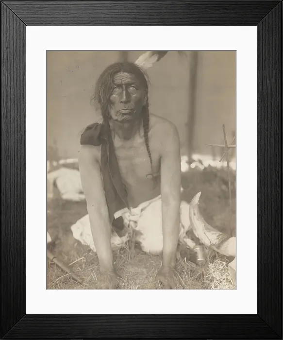 Framed Print : Slow Bull, 1907. Creator: Edward Sheriff Curtis Framed Print : Slow Bull, 1907. Creator: Edward Sheriff Curtis