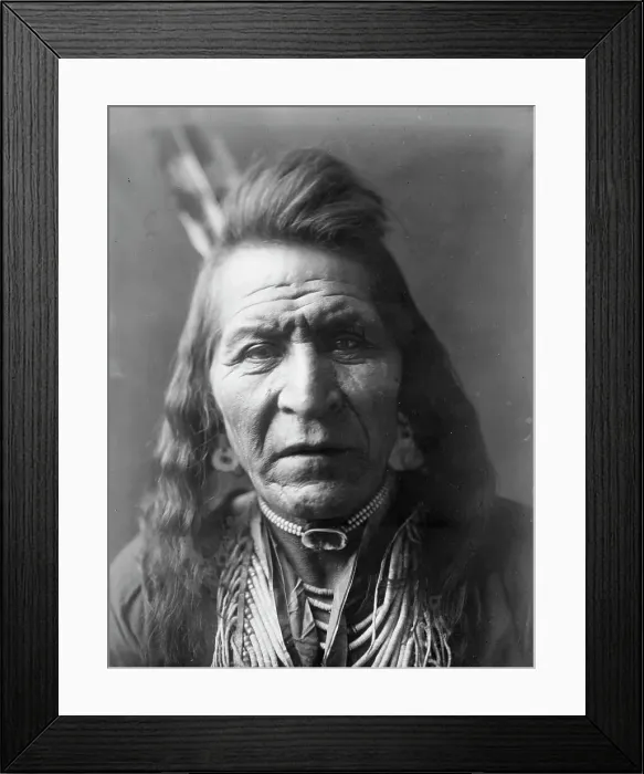 Framed Print : Two Leggings, c1908. Creator: Edward Sheriff Curtis Framed Print : Two Leggings, c1908. Creator: Edward Sheriff Curtis