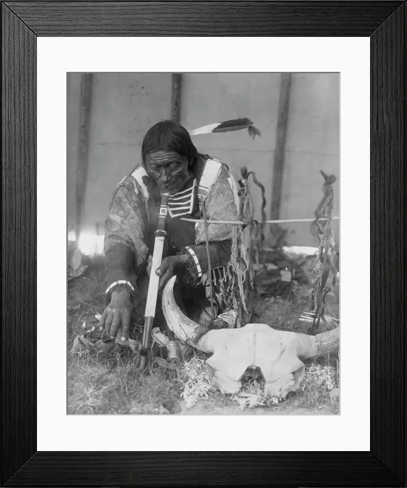 Framed Print : Saliva, c1907. Creator: Edward Sheriff Curtis Framed Print : Saliva, c1907. Creator: Edward Sheriff Curtis